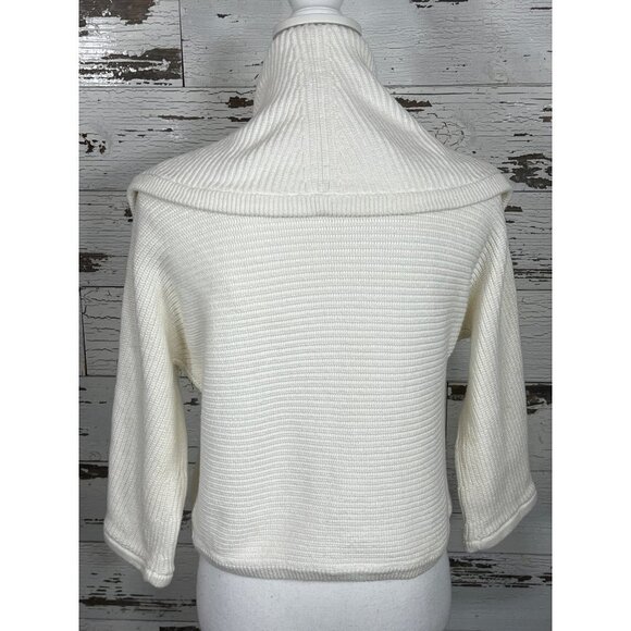 CABI Half Circle Sweater Winter Ivory Sz M #6231 - Picture 4 of 7